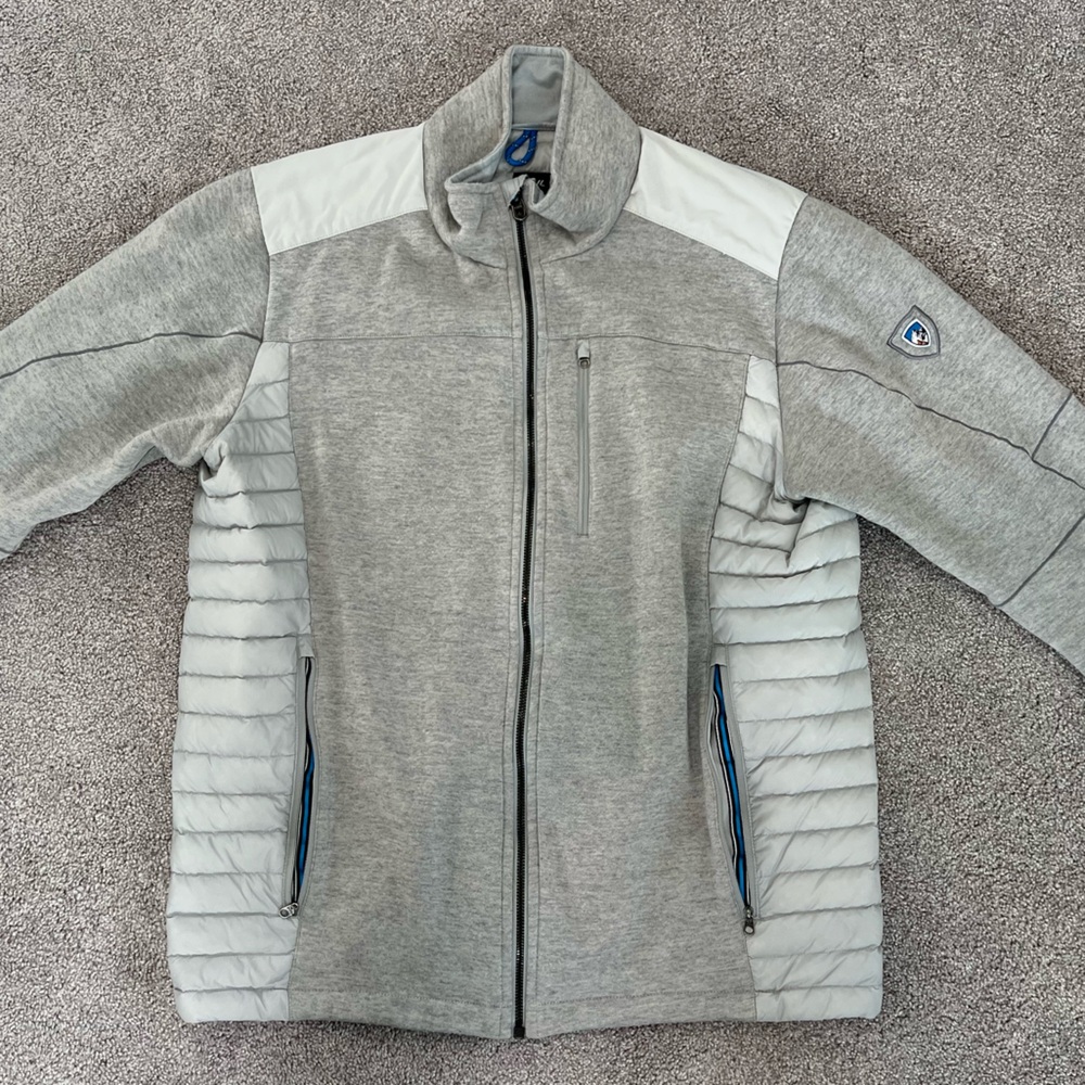 Kuhl Alskar Jacket
Goose Down Insulated / Virgin Wool Jacket 
Gray 
Men’s Large